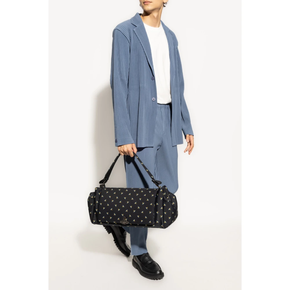 Issey Miyake Geplooide Blazer Blue Heren