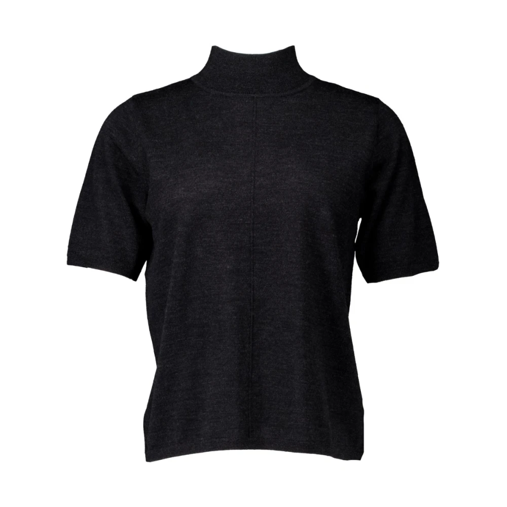No man's land Antraciet Stijlvolle Top Black Dames