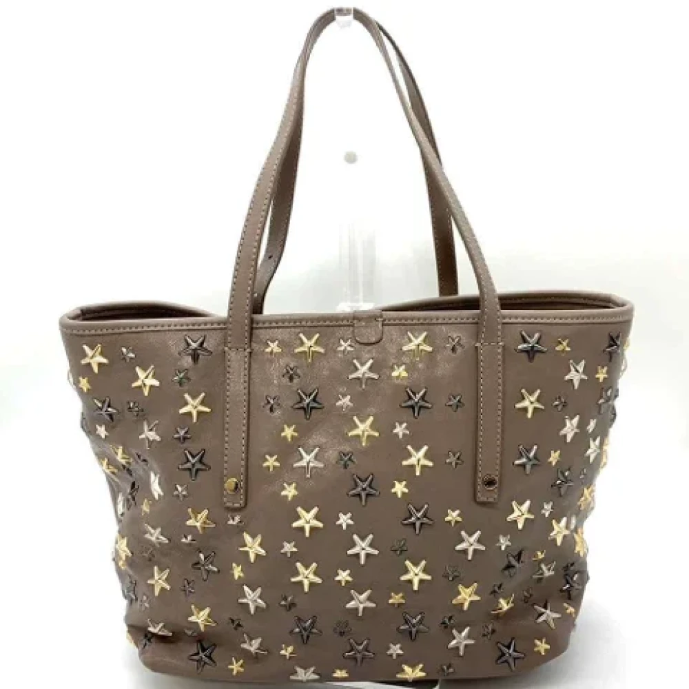 Jimmy Choo Pre-owned Leather handbags Brown Dames