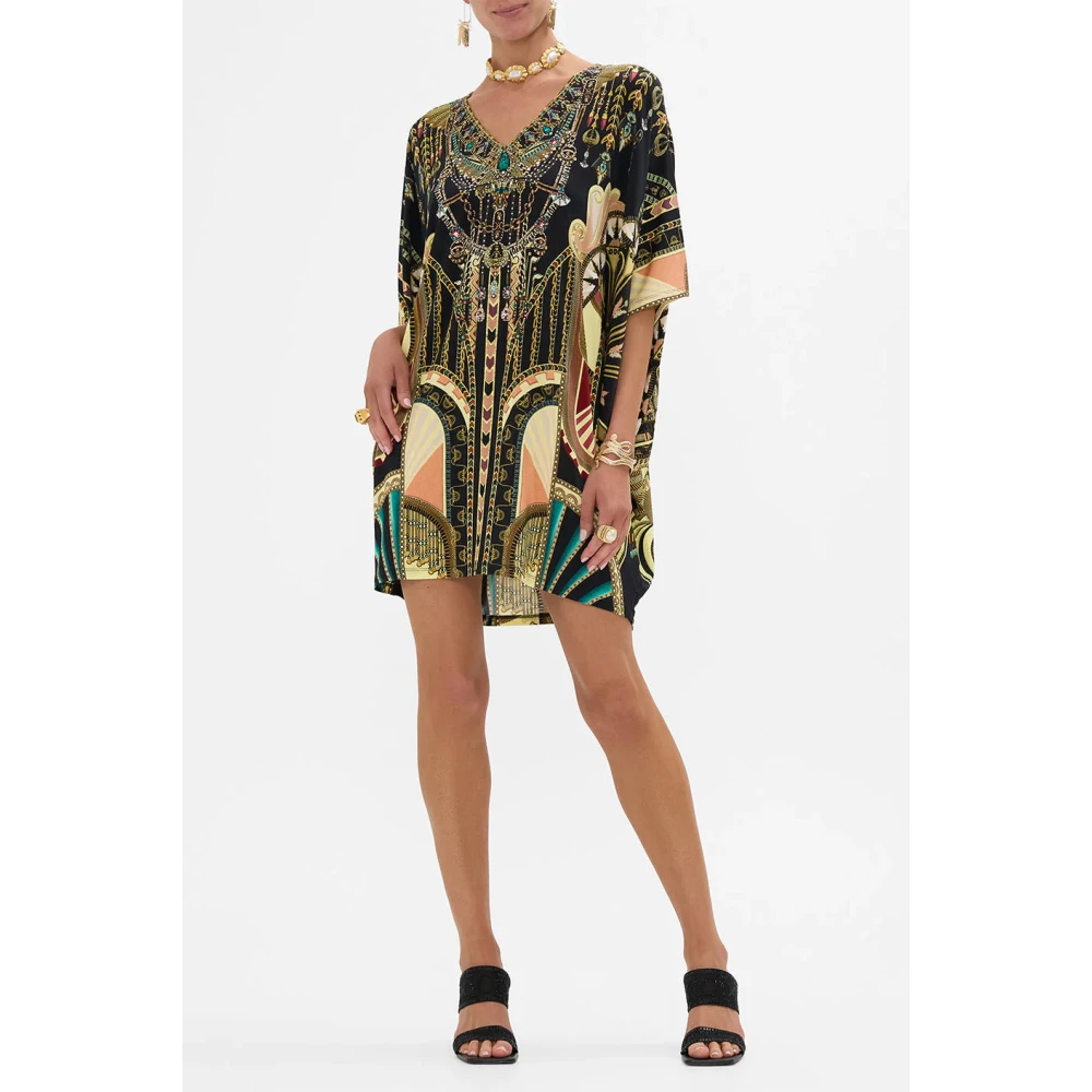 Camilla Nefertari Bat Sleeve Jurk Multicolor Dames