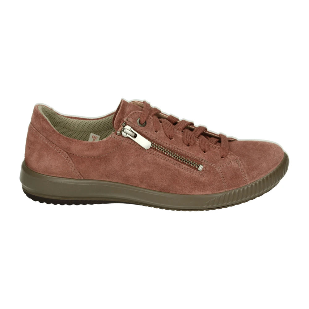 Legero Sportieve Lage Suède Sneakers Dames Schoenen Oranje
