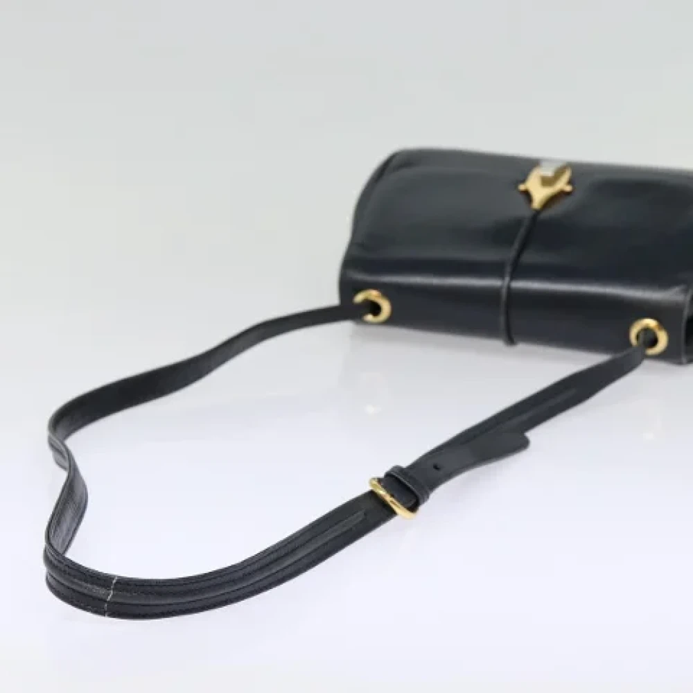 Gucci Vintage Pre-owned Leather shoulder-bags Blue Dames