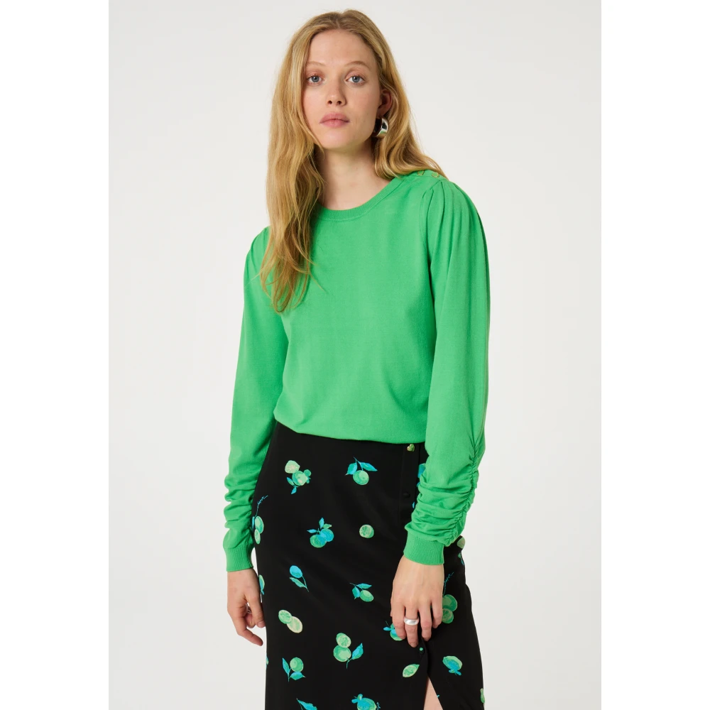 Fabienne Chapot Molly Scrunch Pullover Green Dames