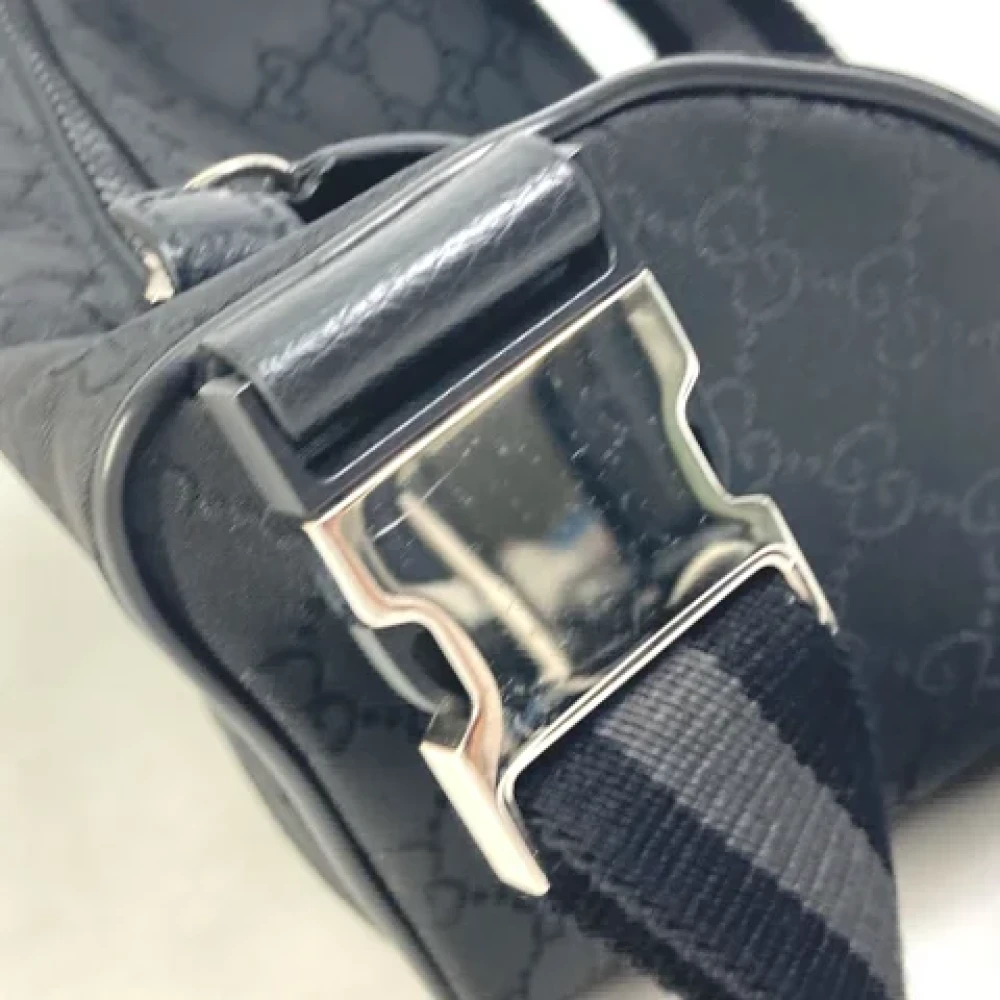 Gucci Vintage Pre-owned Canvas gucci-bags Black Heren
