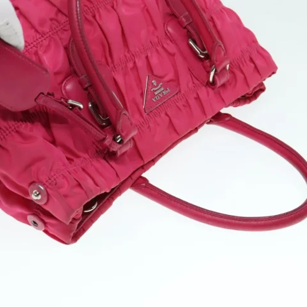 Prada Vintage Pre-owned Leather prada-bags Pink Dames