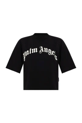 Bomullst-shirt med tryckt logotyp