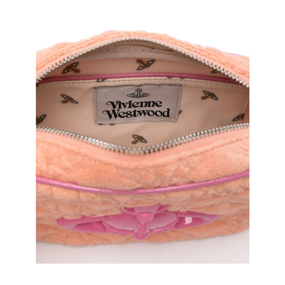 Vivienne Westwood Geborduurde Perzik Oranje Roze Tas Orange Dames