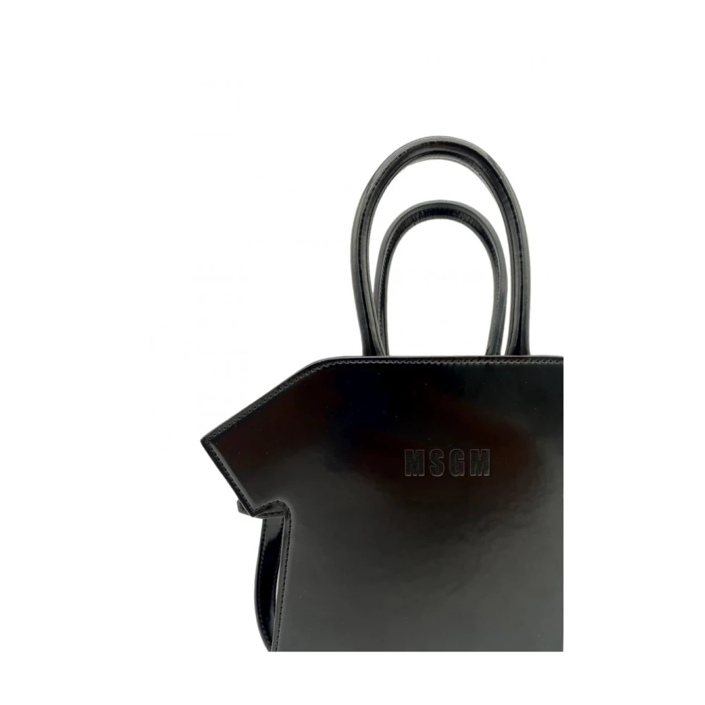 Msgm Zwarte Handtas met Afneembare Band Black Dames
