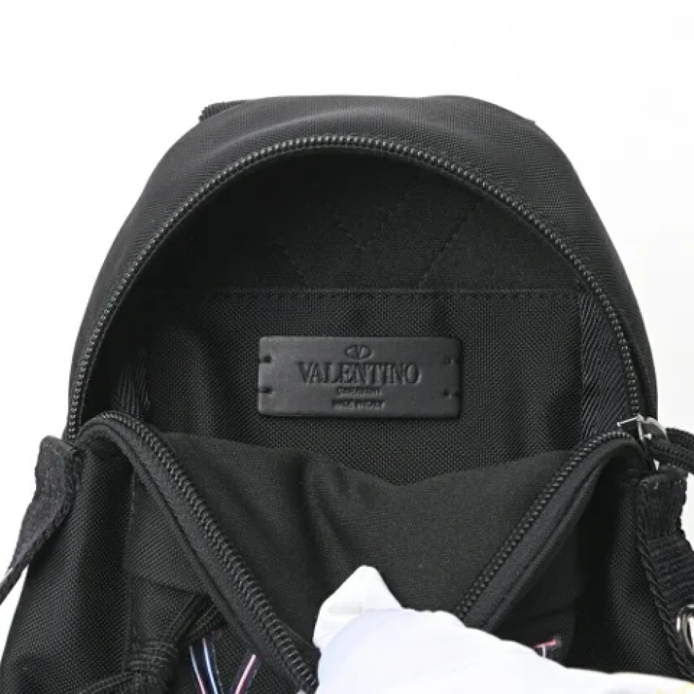 Valentino Vintage Pre-owned Canvas handbags Black Unisex