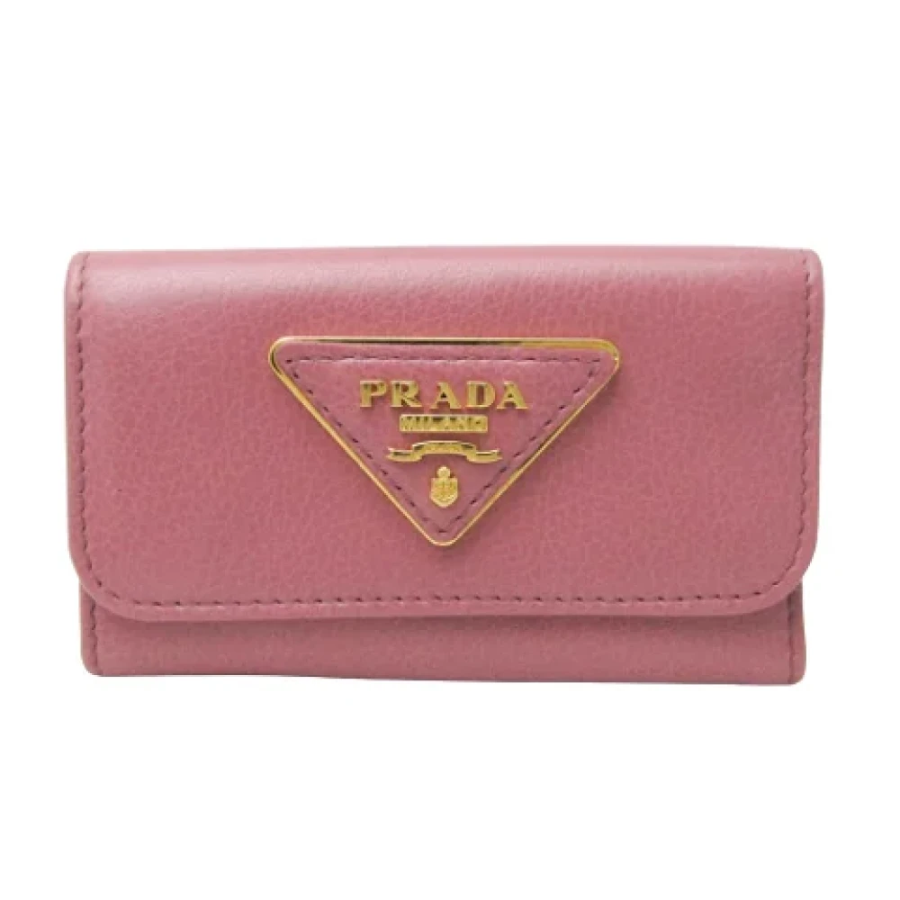 Prada Vintage Pre-owned Leather key-holders Pink Dames