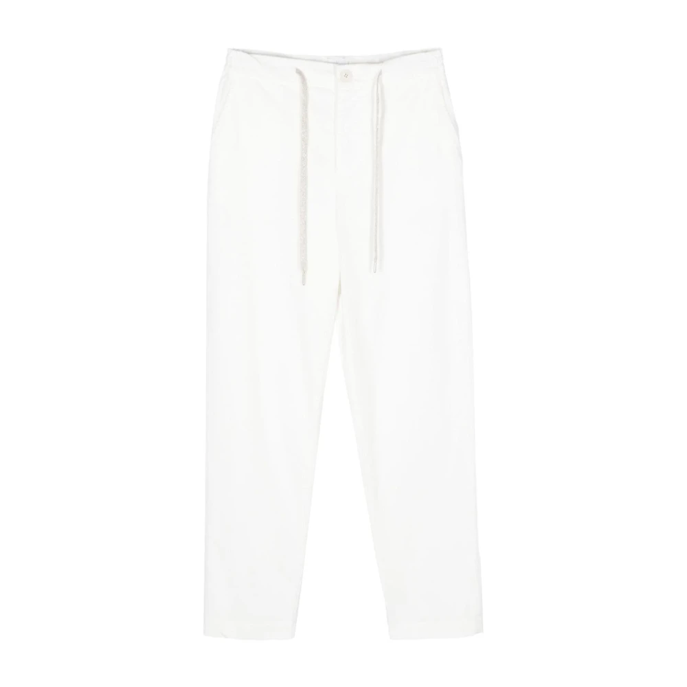 Eleventy Cropped Broek in Roomwit Beige Dames