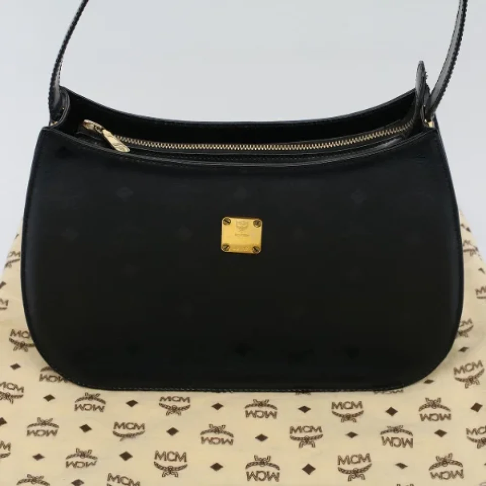 MCM Pre-owned Leather shoulder-bags Black Dames