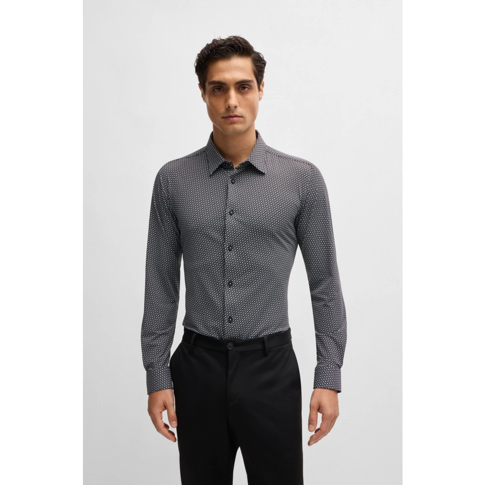 Hugo Boss Stijlvol Overhemd Black Heren