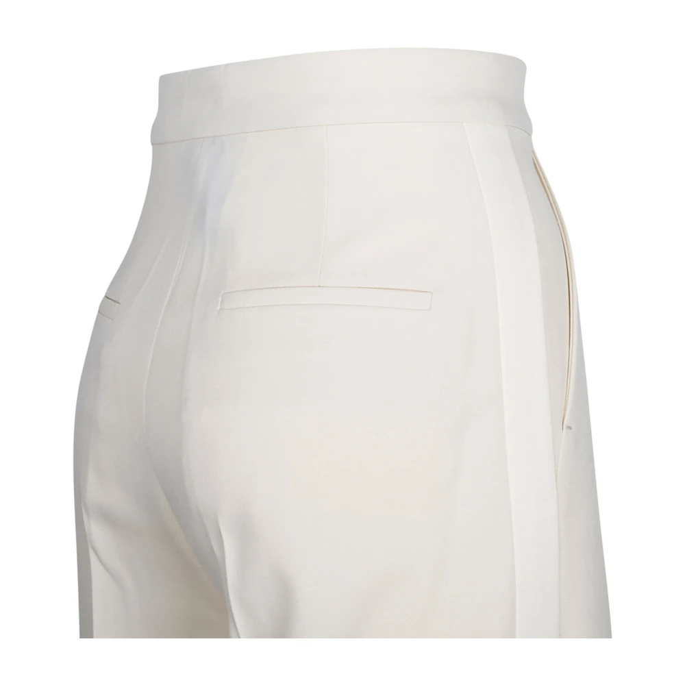 Max Mara Beige Pianoforte Broek met Wijde Pijpen Beige Dames