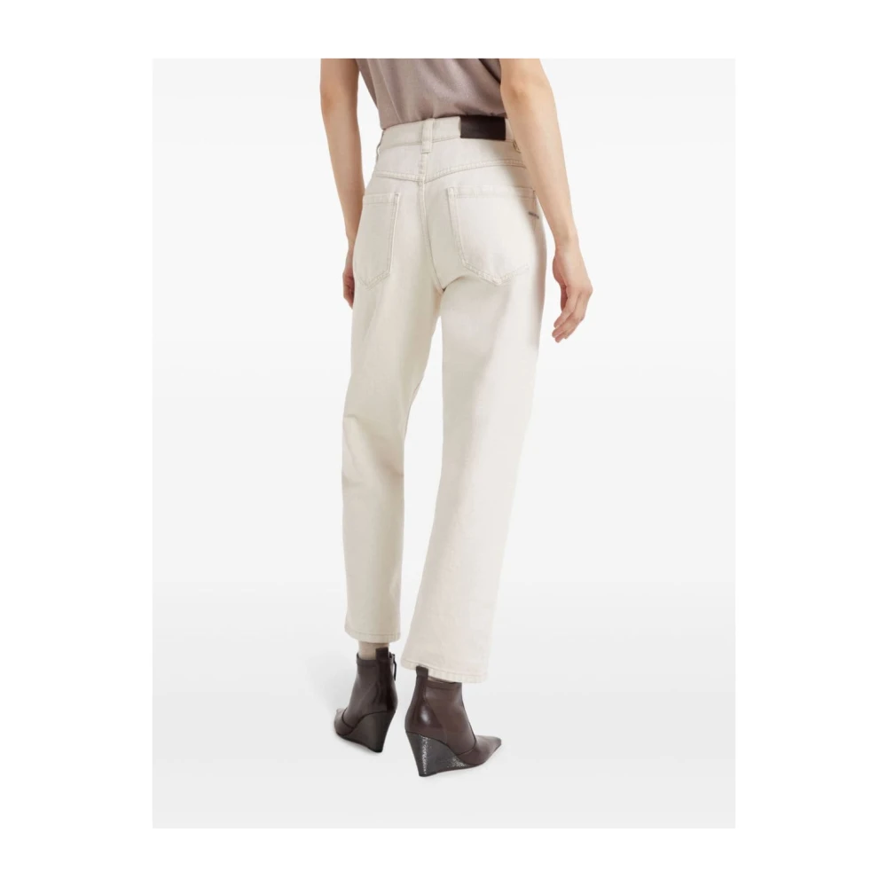 BRUNELLO CUCINELLI Beige Broek Elegante Stijl Beige Dames