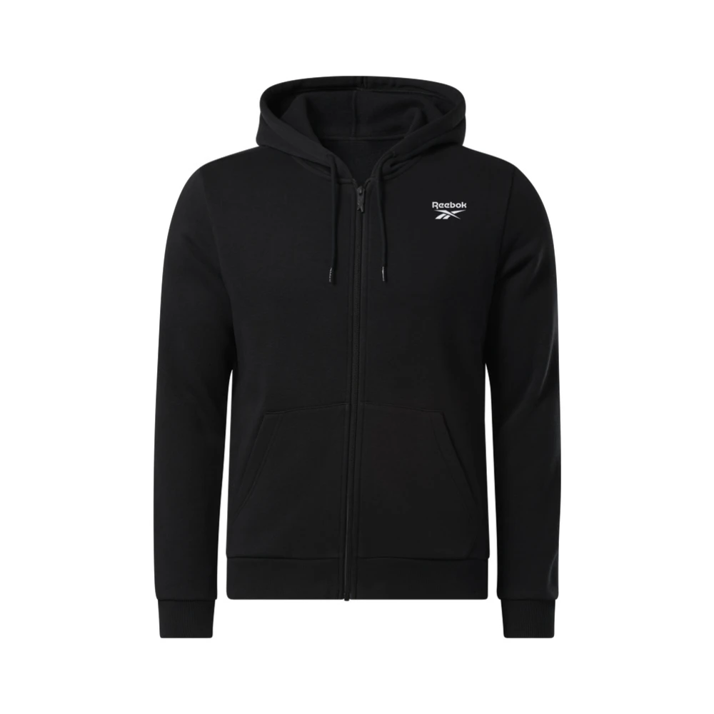 Reebok Logo Linkerborst Mode T-shirt Black Dames