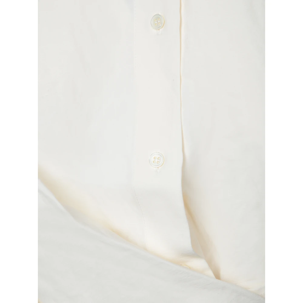 JW Anderson Wikkel silhouet shirt gedurfd draperen White Dames