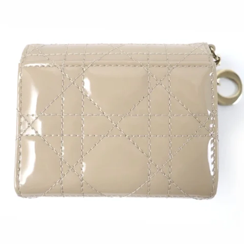 Dior Vintage Pre-owned Leather dior-bags Beige Dames