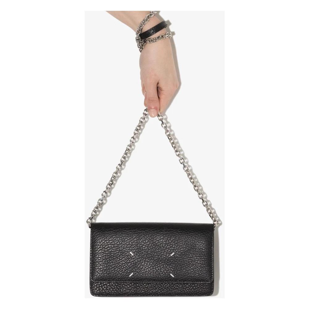 Maison Margiela Stijlvolle Kettingportemonnee Black Dames