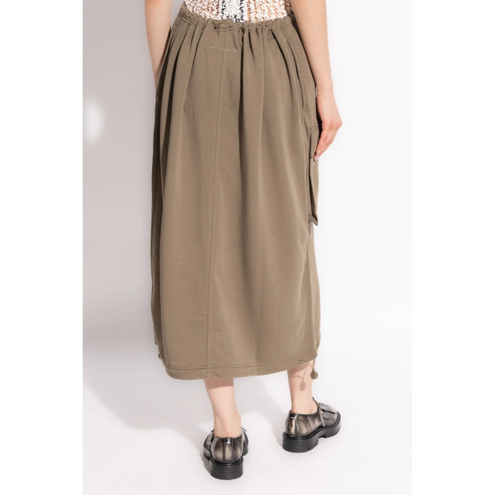 MM6 Maison Margiela Rok met Zakken Beige Dames