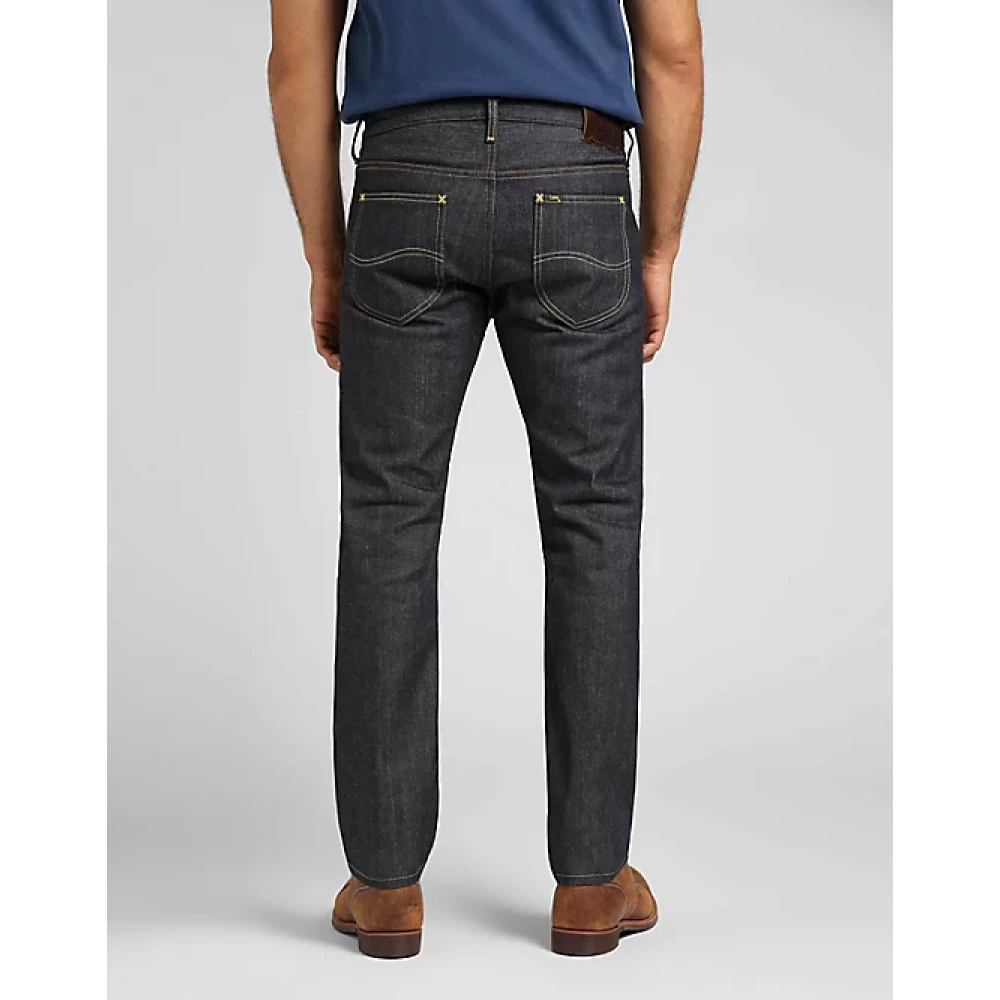 Lee Premium Standard Fit Jeans met Japanse Selvedge en gerecycled stof Blue Heren