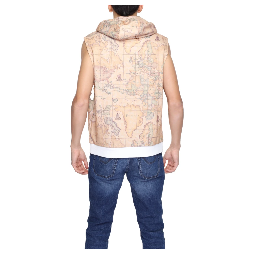 Alviero Martini 1a Classe Gedrukte Mouwloze Hoodie Multicolor Heren