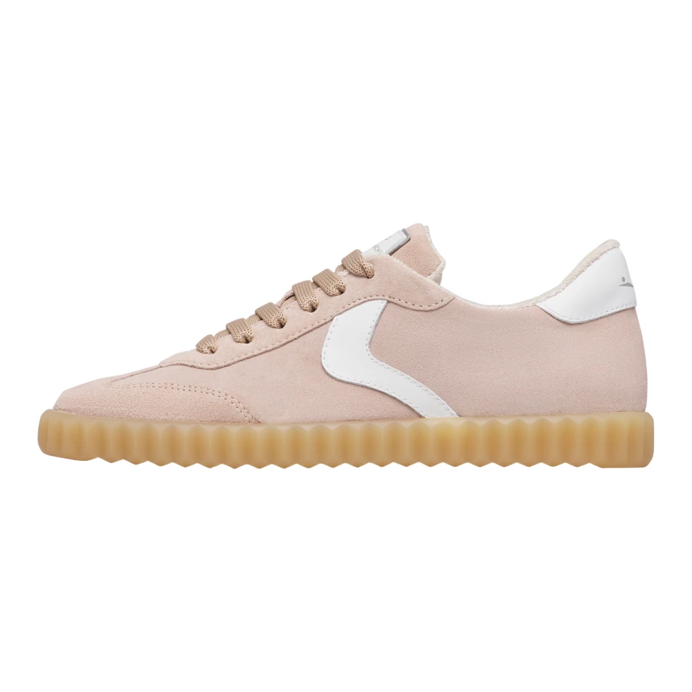Voile Blanche Ines Leren en Suède Sneakers Dames Schoenen Roze
