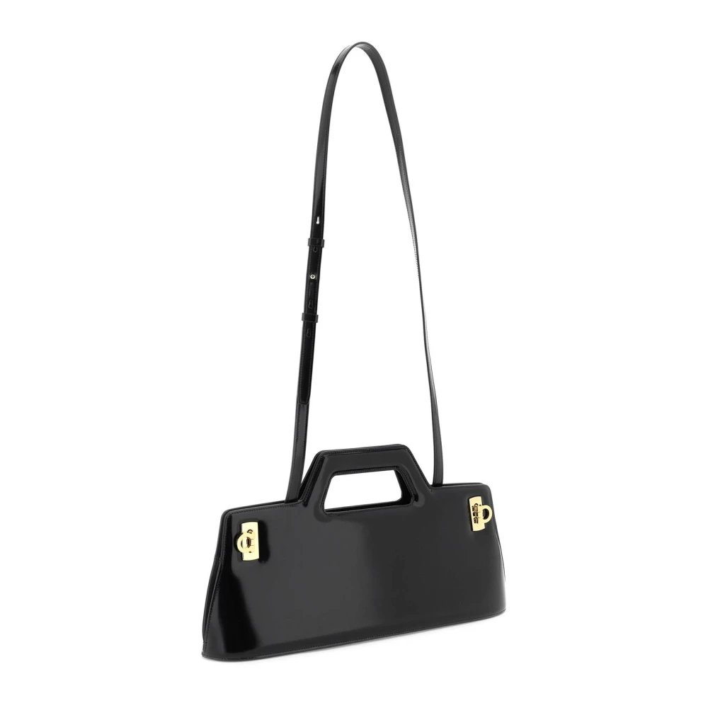 Salvatore Ferragamo Wanda Handtas van Ferragamo Black Dames