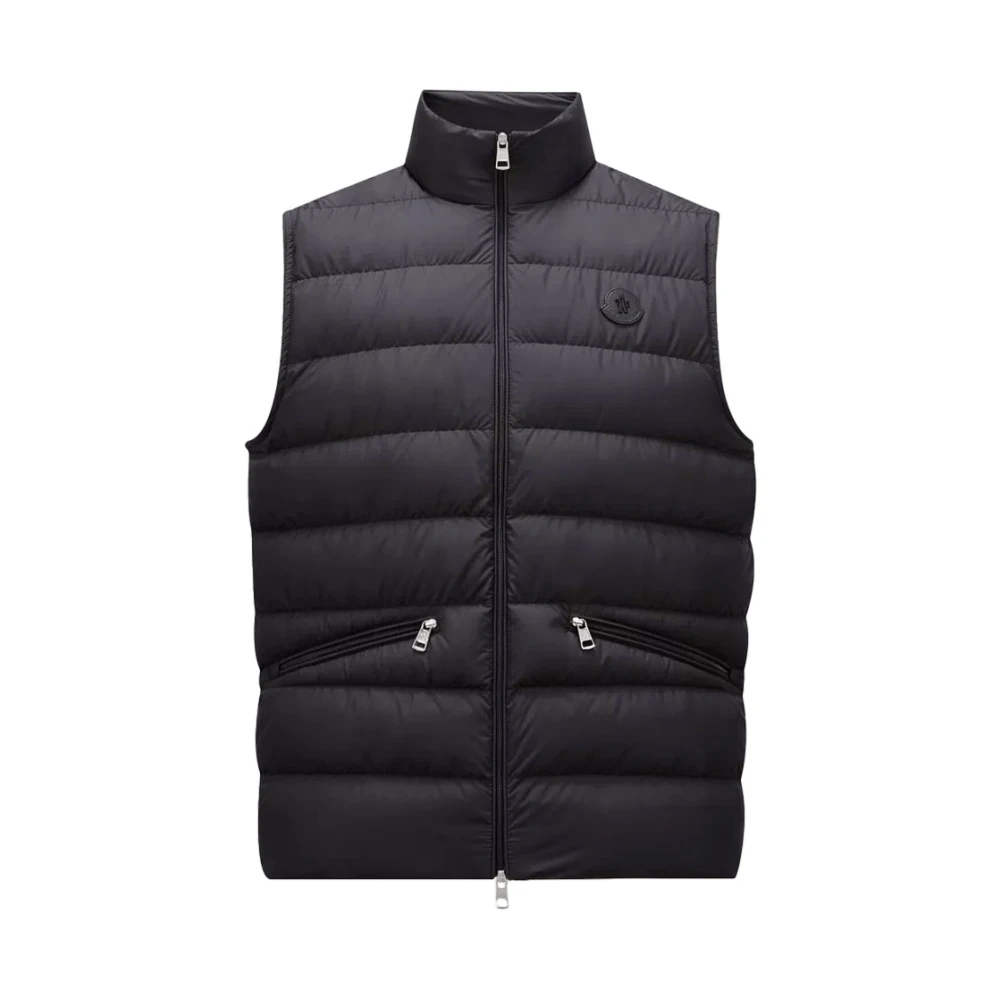 Moncler - Jackets > Vests - Black - Moncler - Modalova