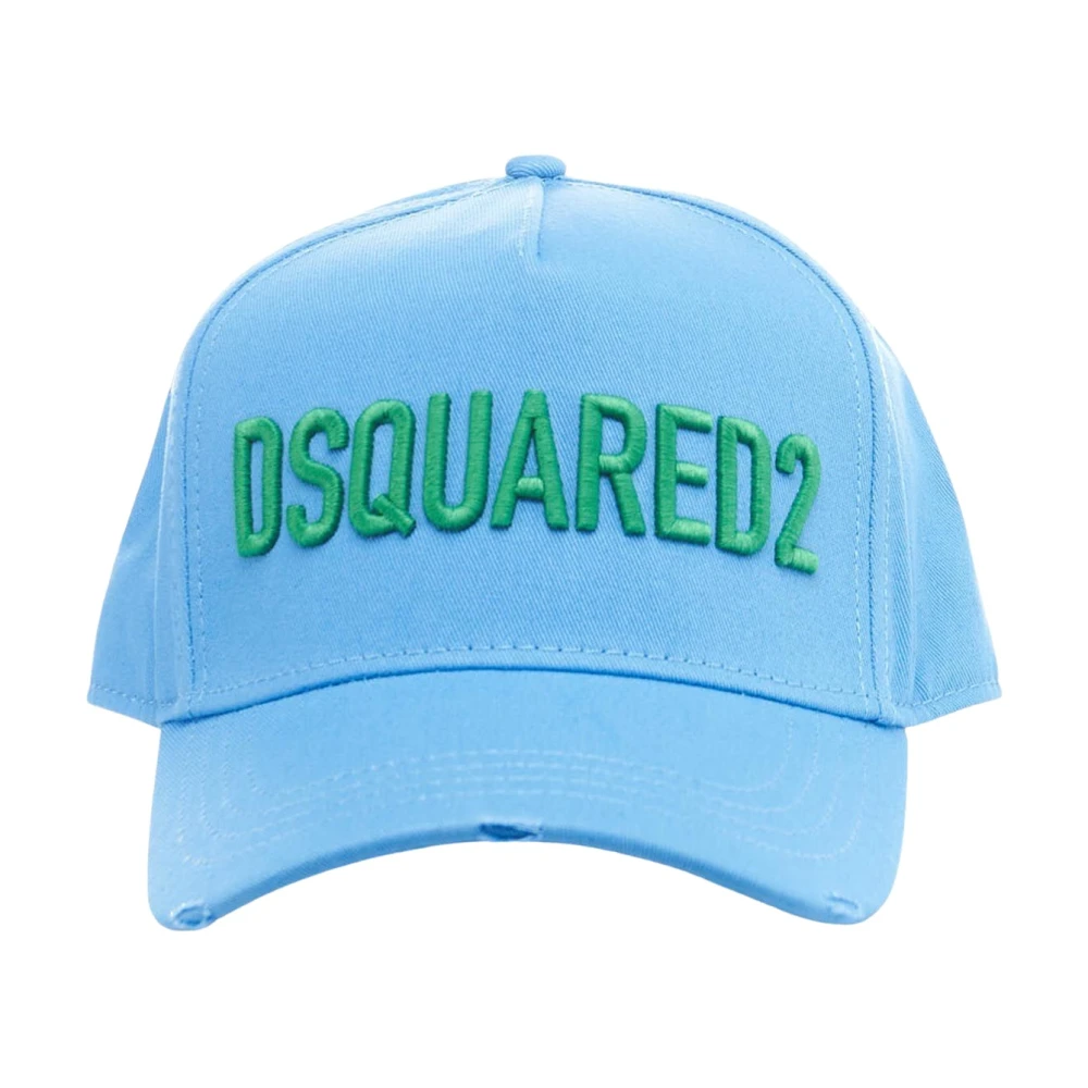 Dsquared2 Baseballpet met logo borduursel Blue Heren