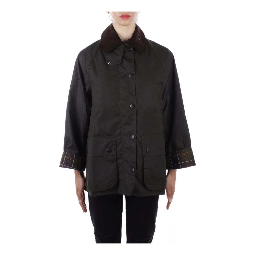 Barbour Stijlvolle Jassen met Voorlogo Green Dames