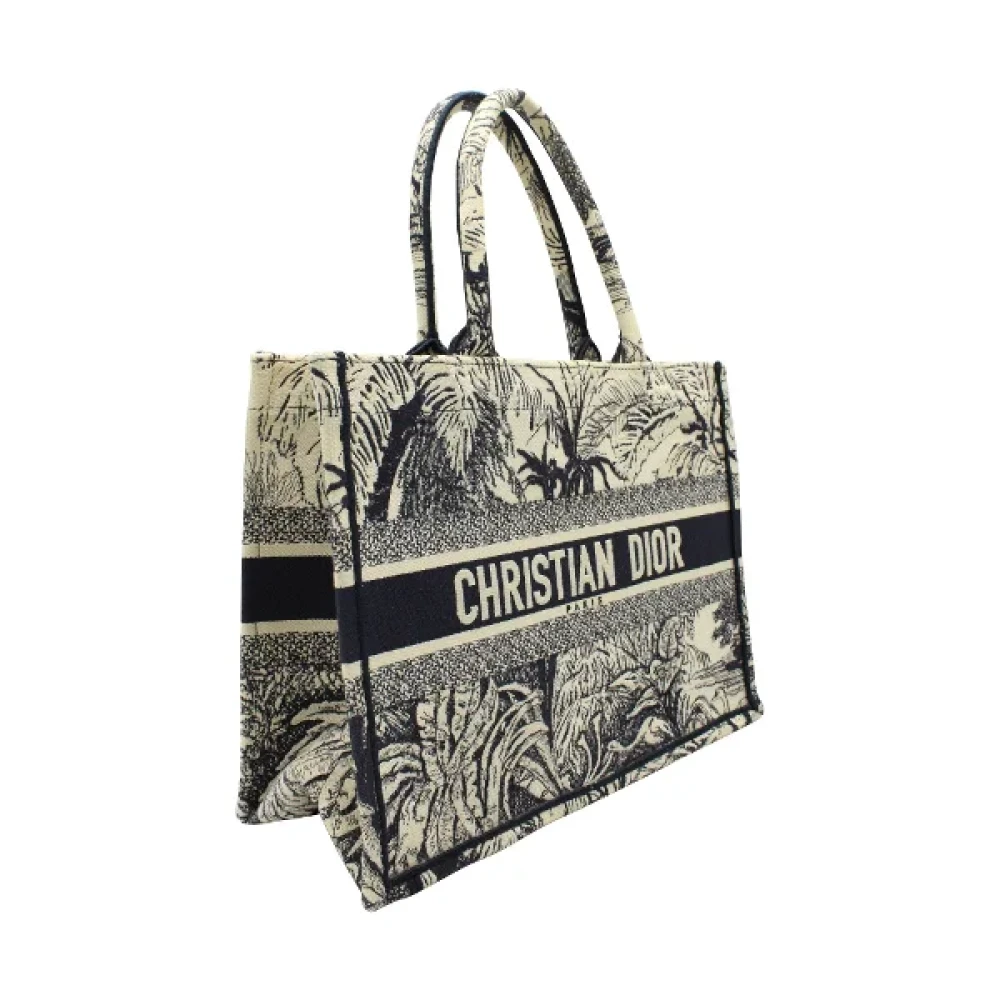 Dior Vintage Pre-owned Canvas totes White Dames