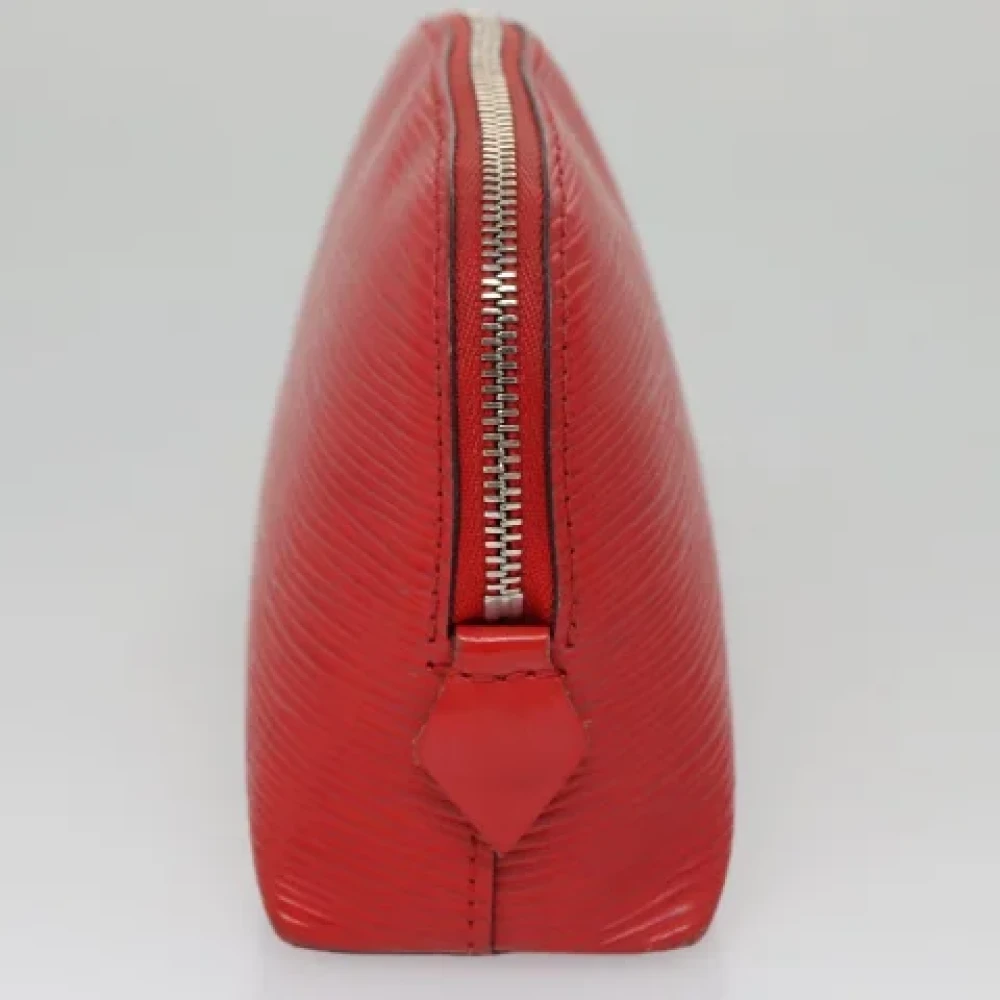 Louis Vuitton Vintage Pre-owned Leather pouches Red Dames