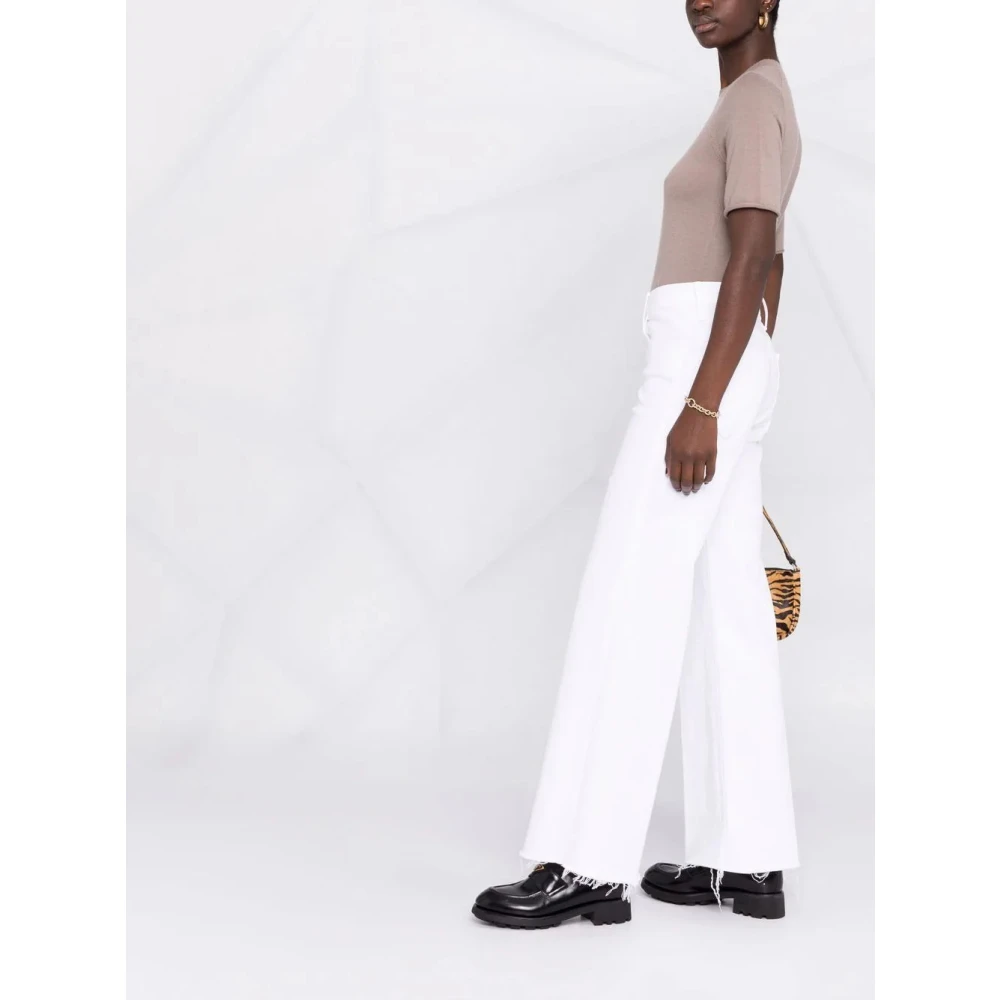 Mother Wide Trousers White Dames