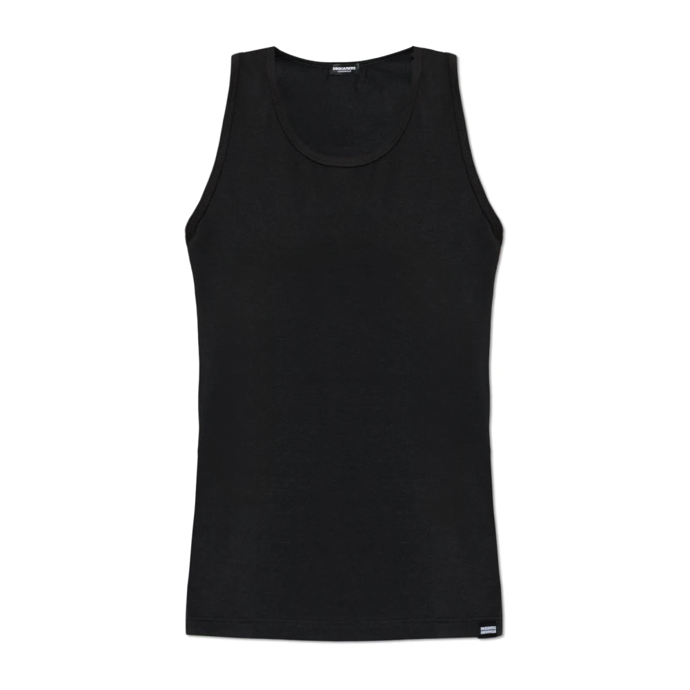 Dsquared2 Mannelijk Zwart Tops Heren, 2XL, Sleeveless Lingerie Top