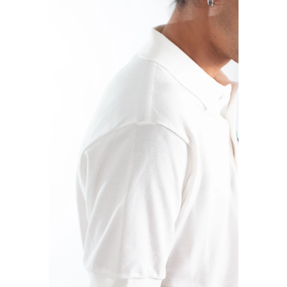 Lacoste Badge Polo Shirt in 70V White Heren