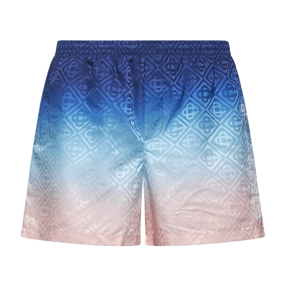 Casablanca Gradient Monogram Zwemshorts Blauw Multicolor Heren