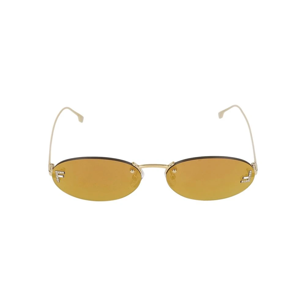 Fendi Unisex Yellow Sunglasses, 54 Mm, First Oval Sunglasses