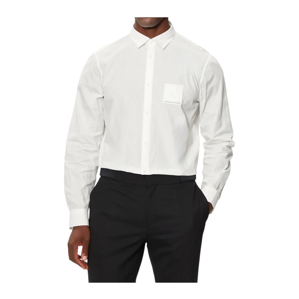Armani Exchange Hombre Blanco - Camisa De Manga Larga - Shirts - M