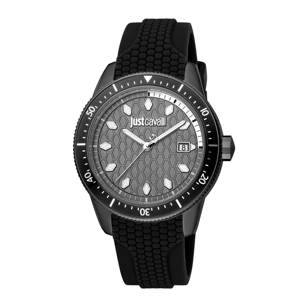 Just Cavalli Black Men Watches Svart Herr