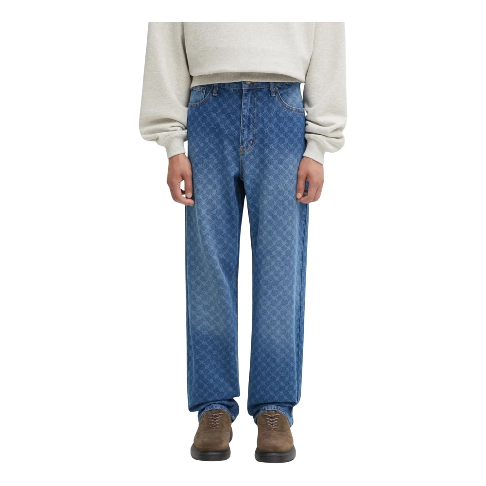Daily Paper Herren New Mid Blue Jeans Amba Monogram Jeans Groß - Bild 5
