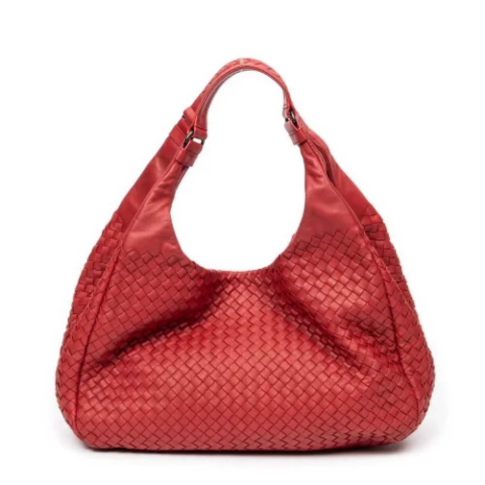 Bottega Veneta Vintage Pre-owned Leather shoulder-bags Red Dames