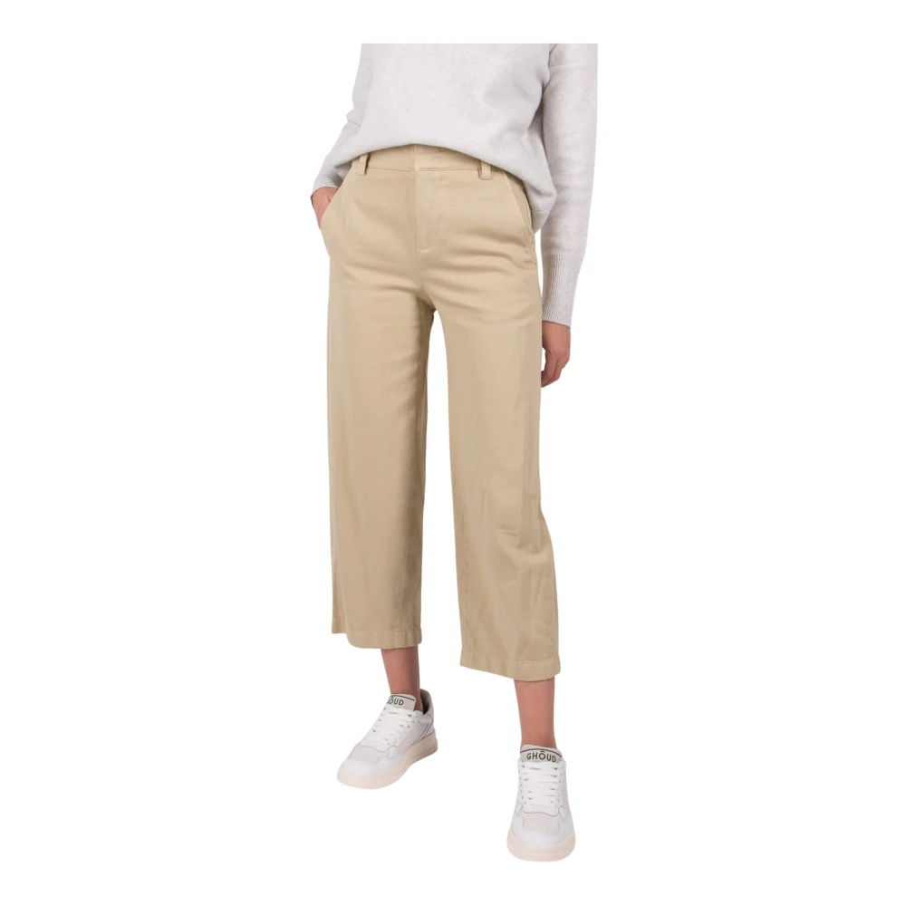 Vince Marlene Hose - Stiliga och Bekväma Breda Benbyxor Beige, Dam