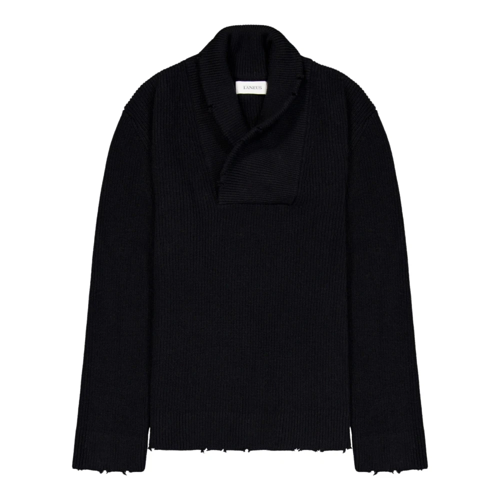 Laneus Sjaalkraag Trui Black Heren