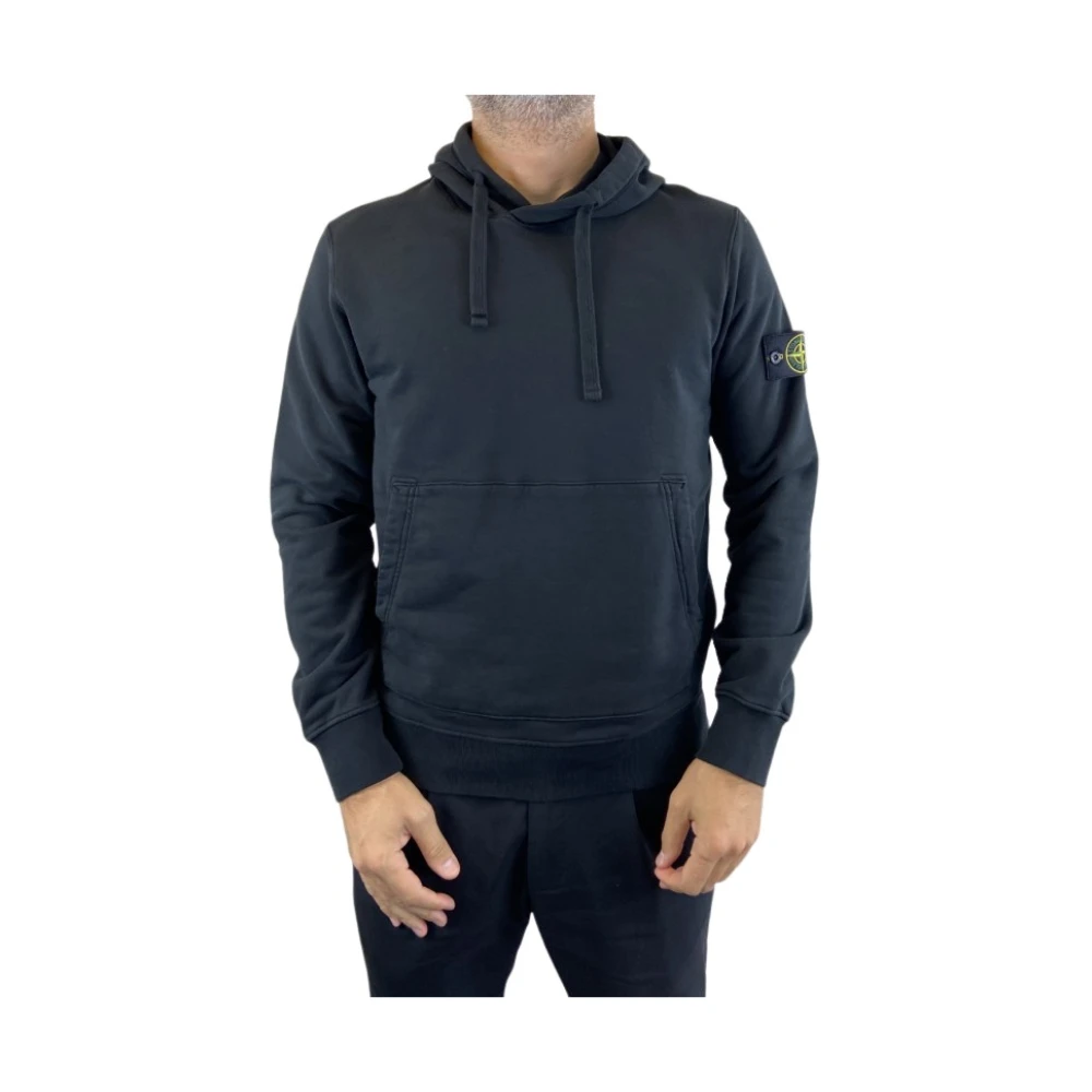 Stone Island Zwarte hoodie Model: Sudadera Green Heren