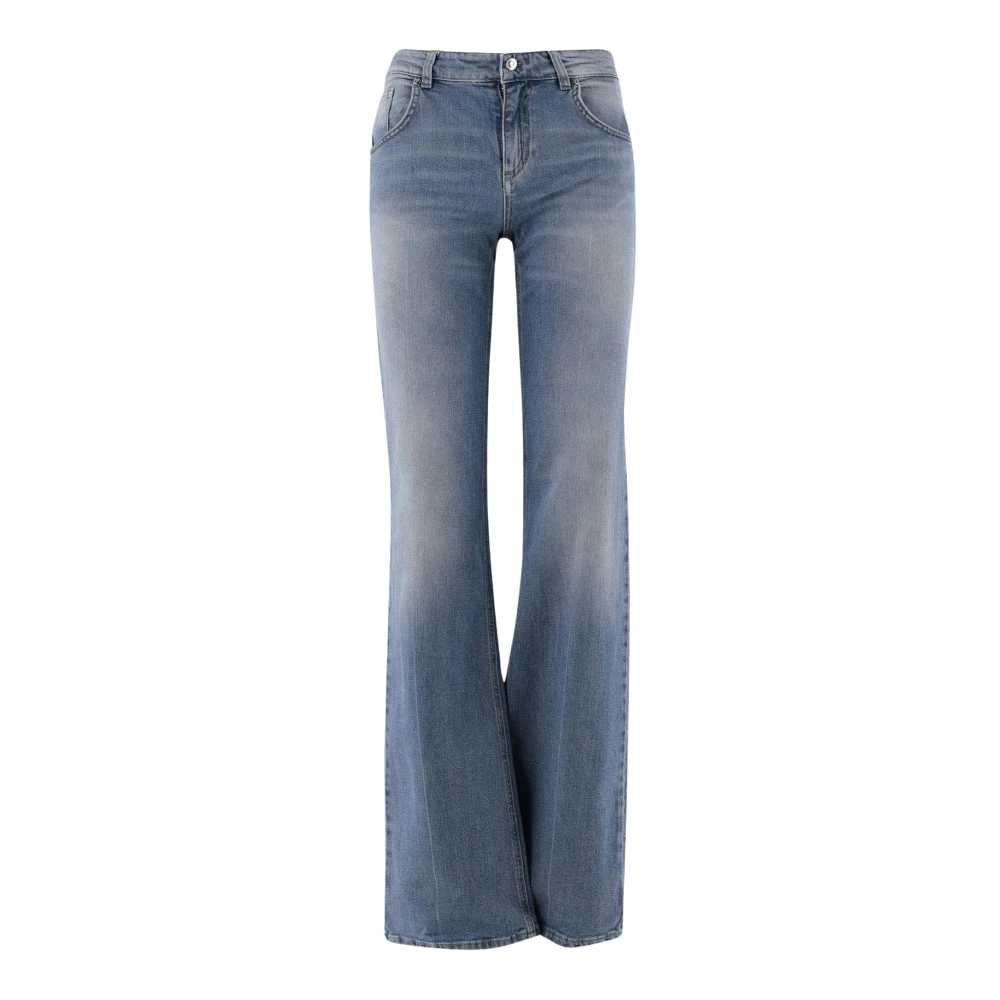 Blumarine Flared Denim Jeans Blue Dames