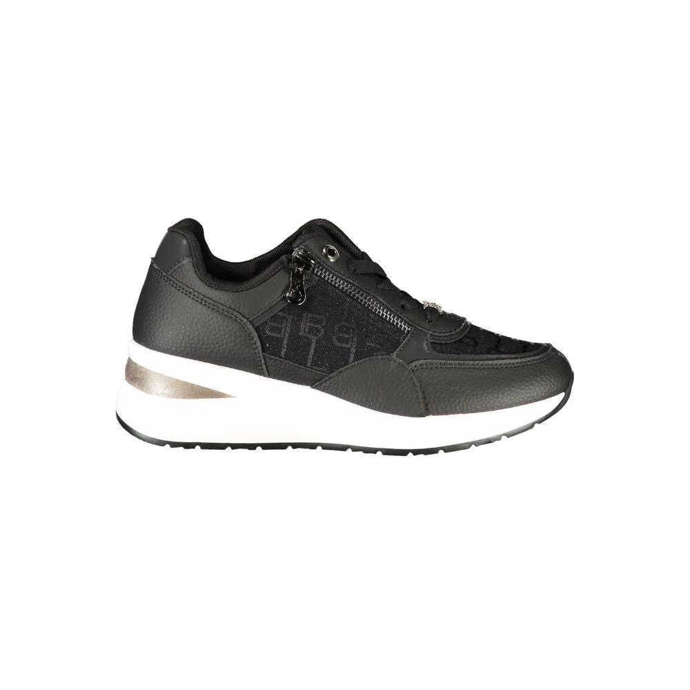 Laura Biagiotti Vrouw Zwart Schoenen Dames, 37 Eu, Polyester, Platform Sneaker
