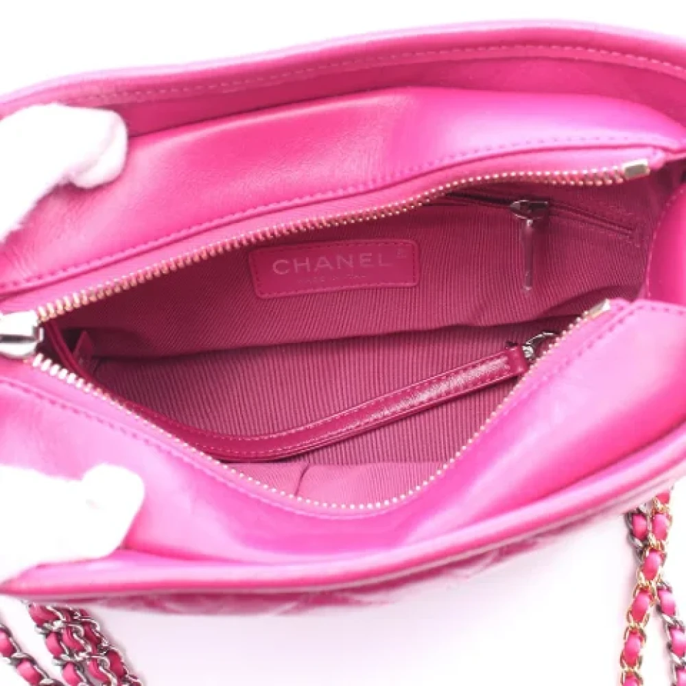 Chanel Vintage Pre-owned Leather shoulder-bags Pink Dames
