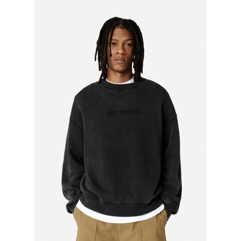 Axel Arigato Verwrongen Gewassen Sweatshirt Black Heren