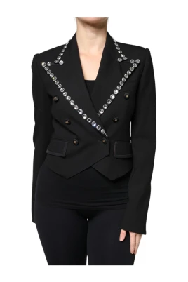 Kristall Dubbelknäppt Blazer Jacka